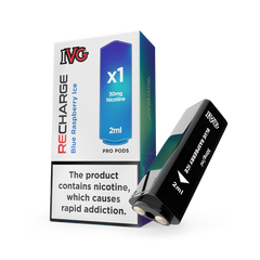 BLUE RASPBERRY ICE 3% - IVG RECHARGE