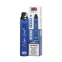 BLUE RASPBERRY ICE 20MG - IVG REGAL DISPOSABLE 6000 PUFFS