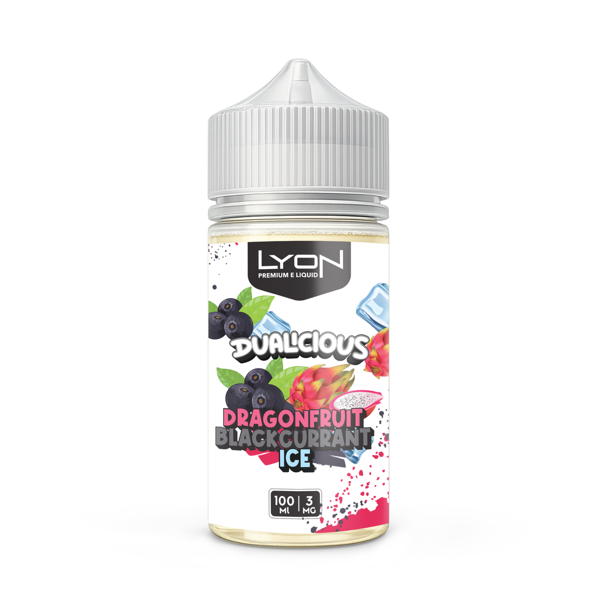 DRAGON FRUIT BLACKCURRANT ICE 100ML - LYON DUALICIOUS SERIES