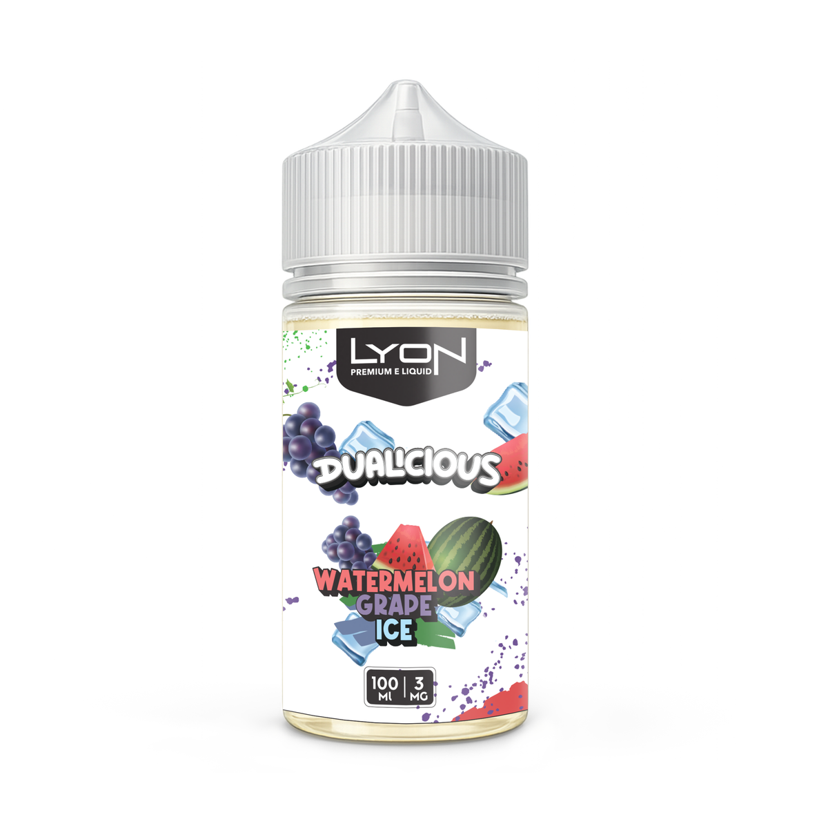 WATERMELON GRAPE ICE 100ML - LYON DUALICIOUS SERIES