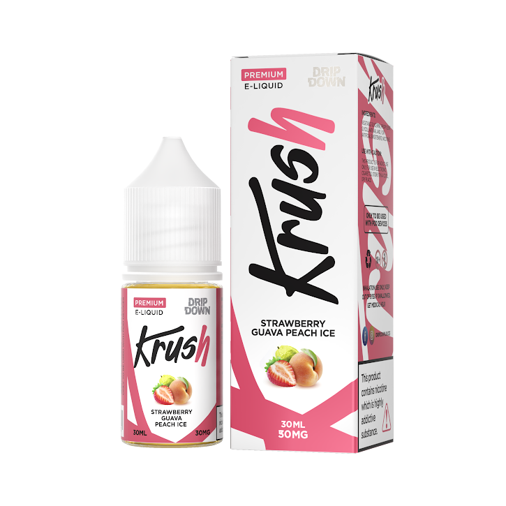 STRAWBERRY GUAVA PEACH ICE 30ML - DRIP DOWN KRUSH SERIES