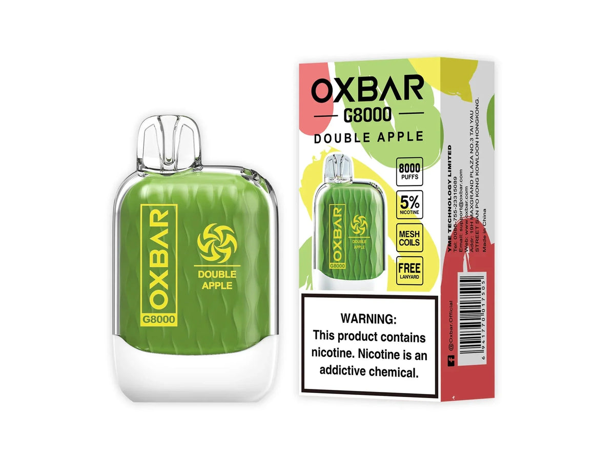 DOUBLE APPLE 5% | OXBAR G8000