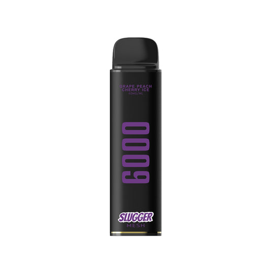 40MG GRAPE PEACH CHERRY ICE | SLUGGER DISPOSABLE 6000 PUFFS