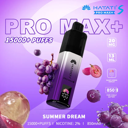 HAYATI PRO MAX + S  20MG DISPOSABLE 15K PUFFS