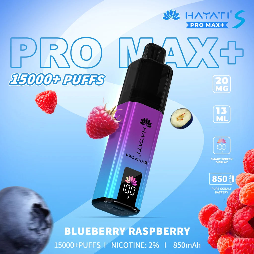 Hayati-Pro-Max-S-20mg-Disposable-Blueberry-Raspberry-Ice-Flavor
