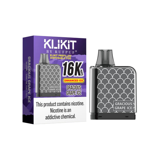 GRAPE ICE 50MG - KLIKIT DISPOSABLE 16K POD RUFPUF