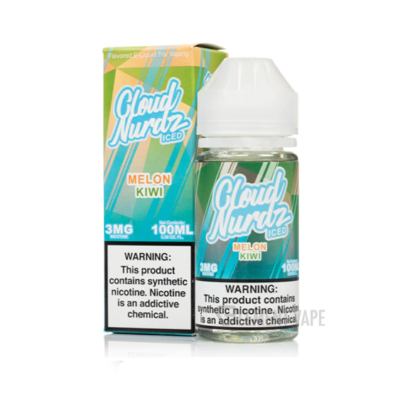 CLOUD NURDZ – KIWI MELON ICE 3MG 100ML – Tranzax Vapors