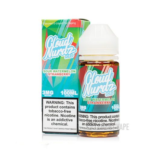 STRAWBERRY WATERMELON ICE 100ML - CLOUD NURDZ