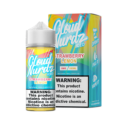 STRAWBERRY LEMON ICE 100ML - CLOUD NURDZ