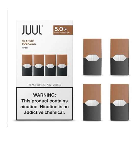 JUUL CLASSIC TOBACCO 5% – PACK OF 4