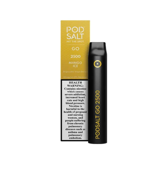 DISPOSABLE POD SALT GO 5% 2500 PUFFS