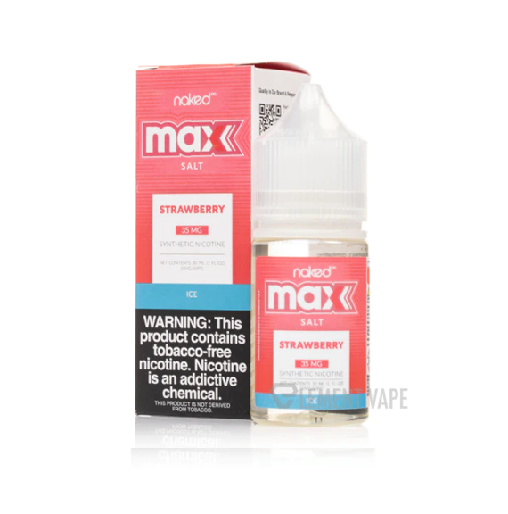 NAKED MAX SALTS – STRAWBERRY ICE 35MG 30ML