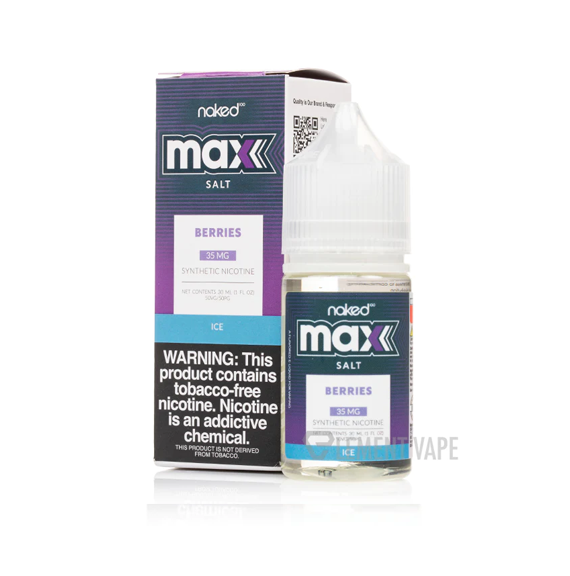 NAKED MAX SALTS – BERRIES ICE 35MG 30ML