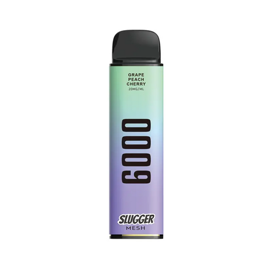 20MG GRAPE PEACH CHERRY ICE | SLUGGER DISPOSABLE 6000 PUFFS