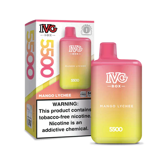 DISPOSABLE IVG MAX 5500 PUFFS 5%