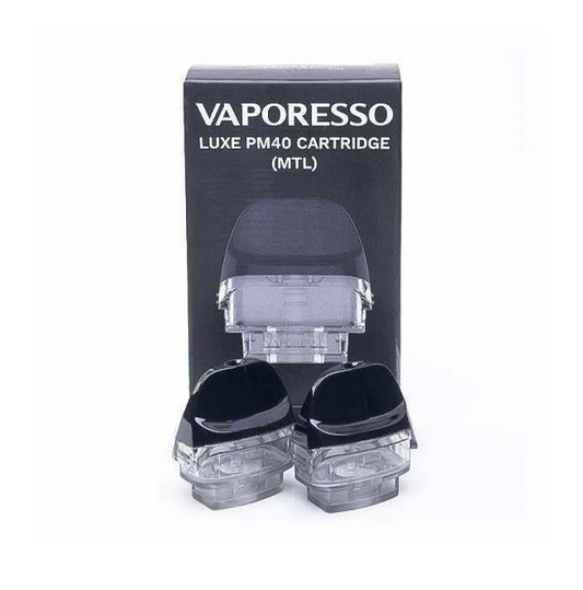 VAPORESSO LUXE PM40 MTL EMPTY CARTRIDGE 4ML 2pc PACK