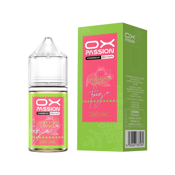 STRAWBERRY LYCHEE ICE 30ML - OX PASSION SALT BY OXVA