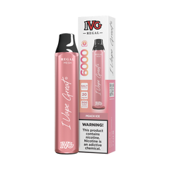 PEACH ICE 20MG - IVG REGAL DISPOSABLE 6000 PUFFS