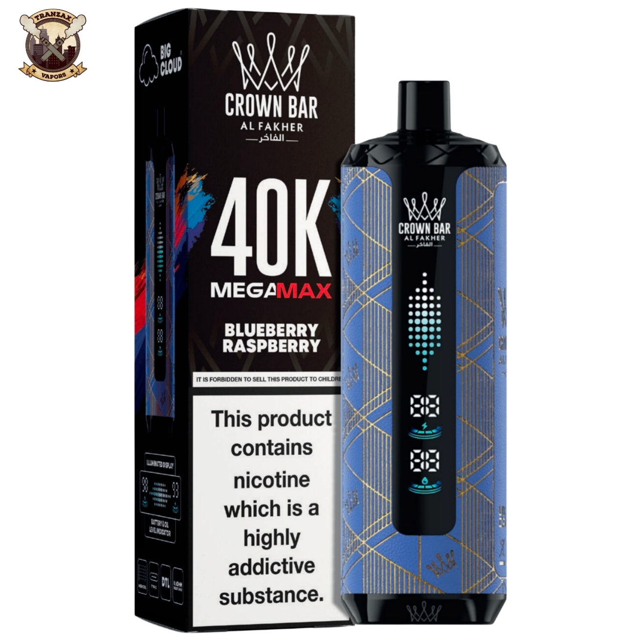 BLUEBERRY RASPBERRY - AL FAKHER MEGA MAX 40K DISPOSABLE