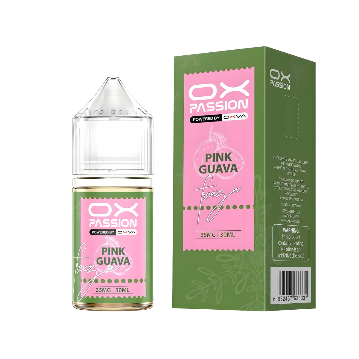 PINK GUAVA 30ML - OX PASSION SALT BY OXVA