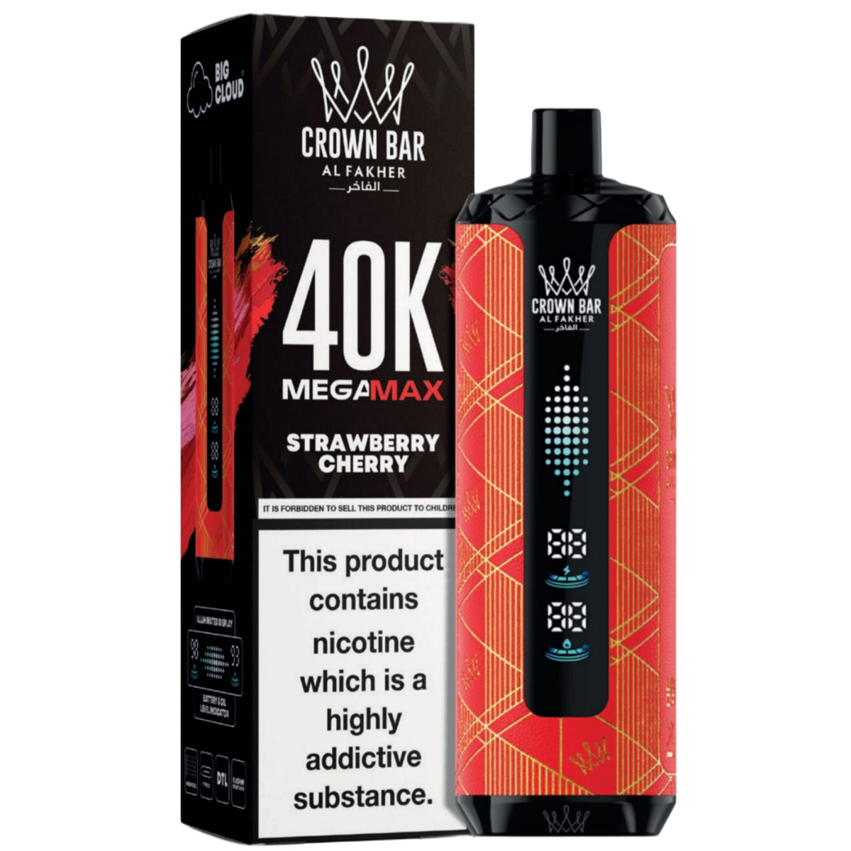 STRAWBERRY CHERRY - AL FAKHER MEGA MAX 40K DISPOSABLE