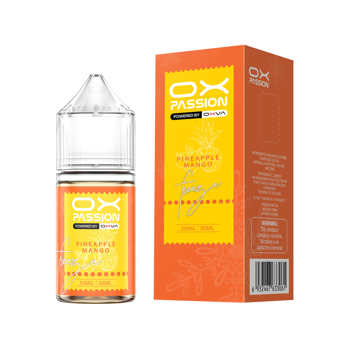 PINEAPPLE MANGO - OX PASSION SALT BY OXVA
