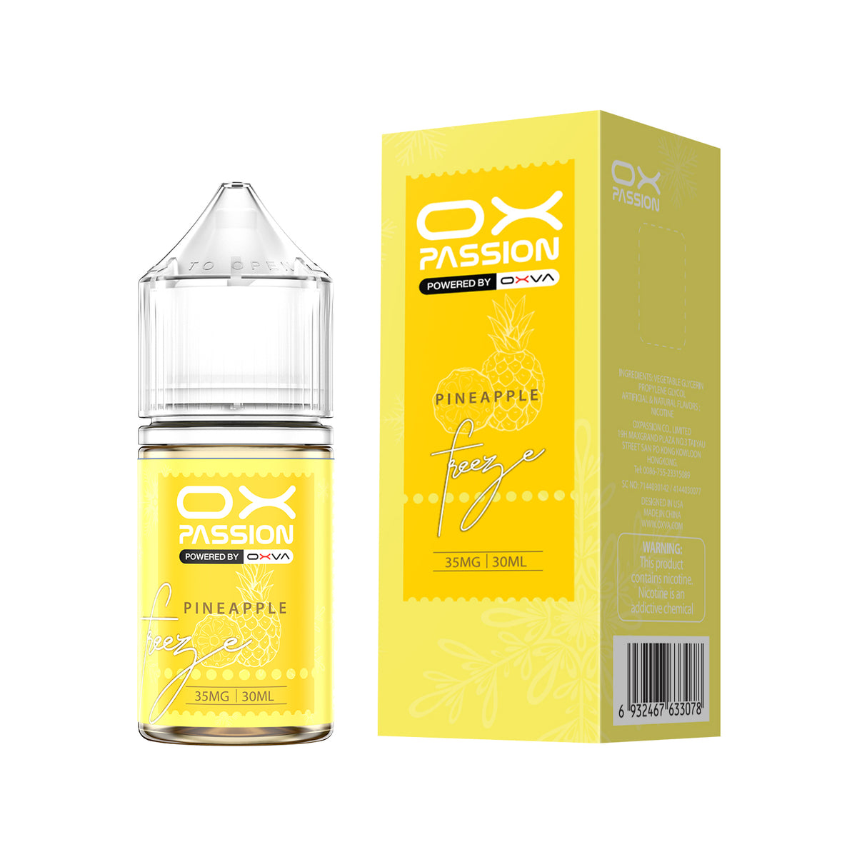 PINEAPPLE 30ML - OX PASSION SALT BY OXVA