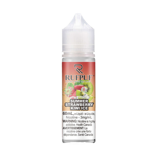 SUMMER STRAWBERRY KIWI ICE 60ML - RUFPUF FREE BASE