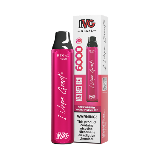 STRAWBERRY WATERMELON 20MG - IVG REGAL DISPOSABLE 6000 PUFFS