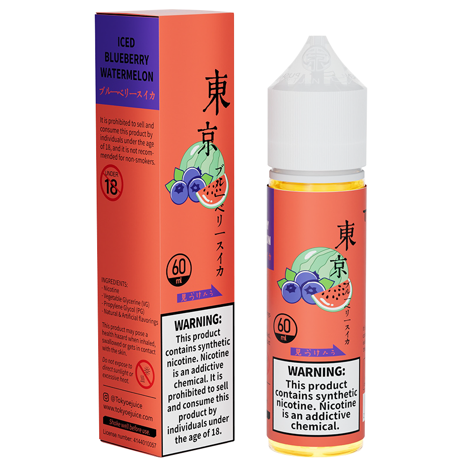BLUEBERRY WATERMELON ICE 60ML - TOKYO CLASSIC