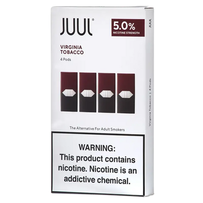 JUUL VIRGINIA TOBACCO 5% PACK OF 4