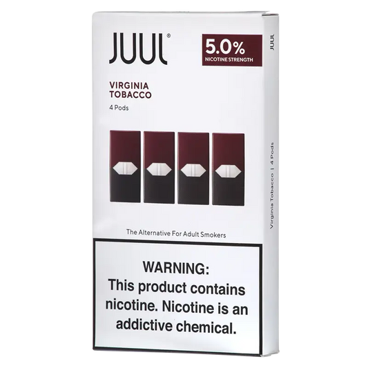 JUUL VIRGINIA TOBACCO 5% PACK OF 4