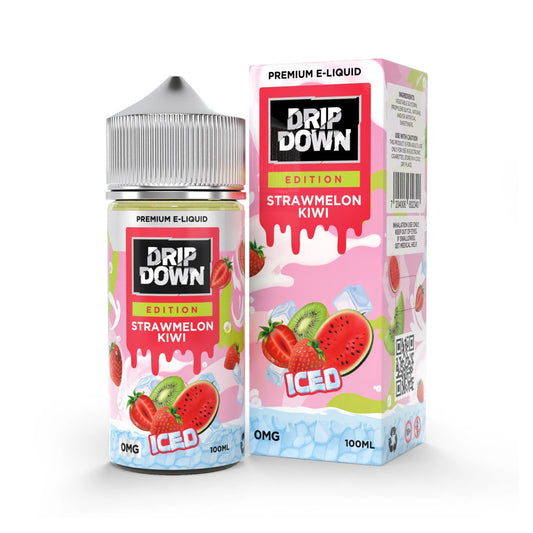 STRAW MELON KIWI ICE 100ML - DRIP DOWN EDITION