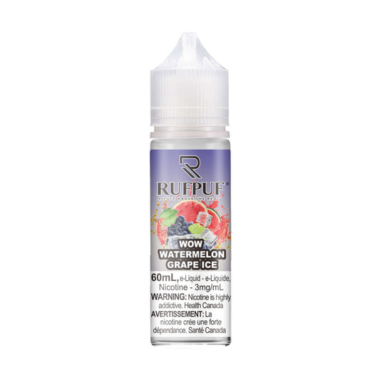 WOW WATERMELON GRAPE ICE 60ML - RUFPUF FREE BASE