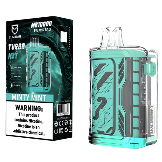 MIGHTY MINT 50MG - ELM BAR DISPOSABLE POSH 10000 PUFFS