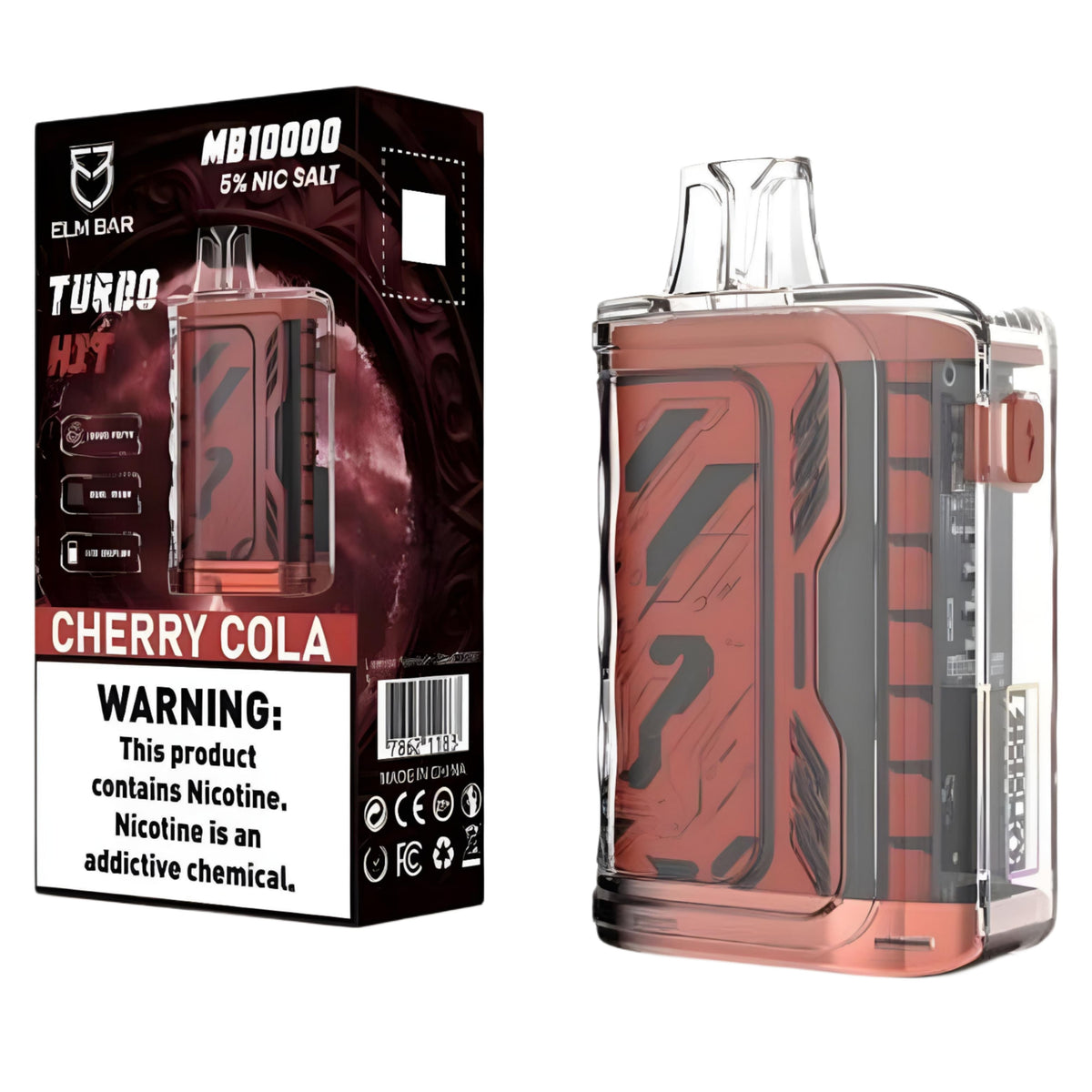 CHERRY COLA ICE 50MG - ELM BAR DISPOSABLE POSH 10000 PUFFS