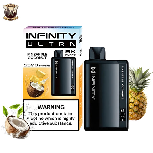 PINEAPPLE COCONUT ICE 55MG - INFINITY ULTRA DISPOSABLE 8000 PUFFS