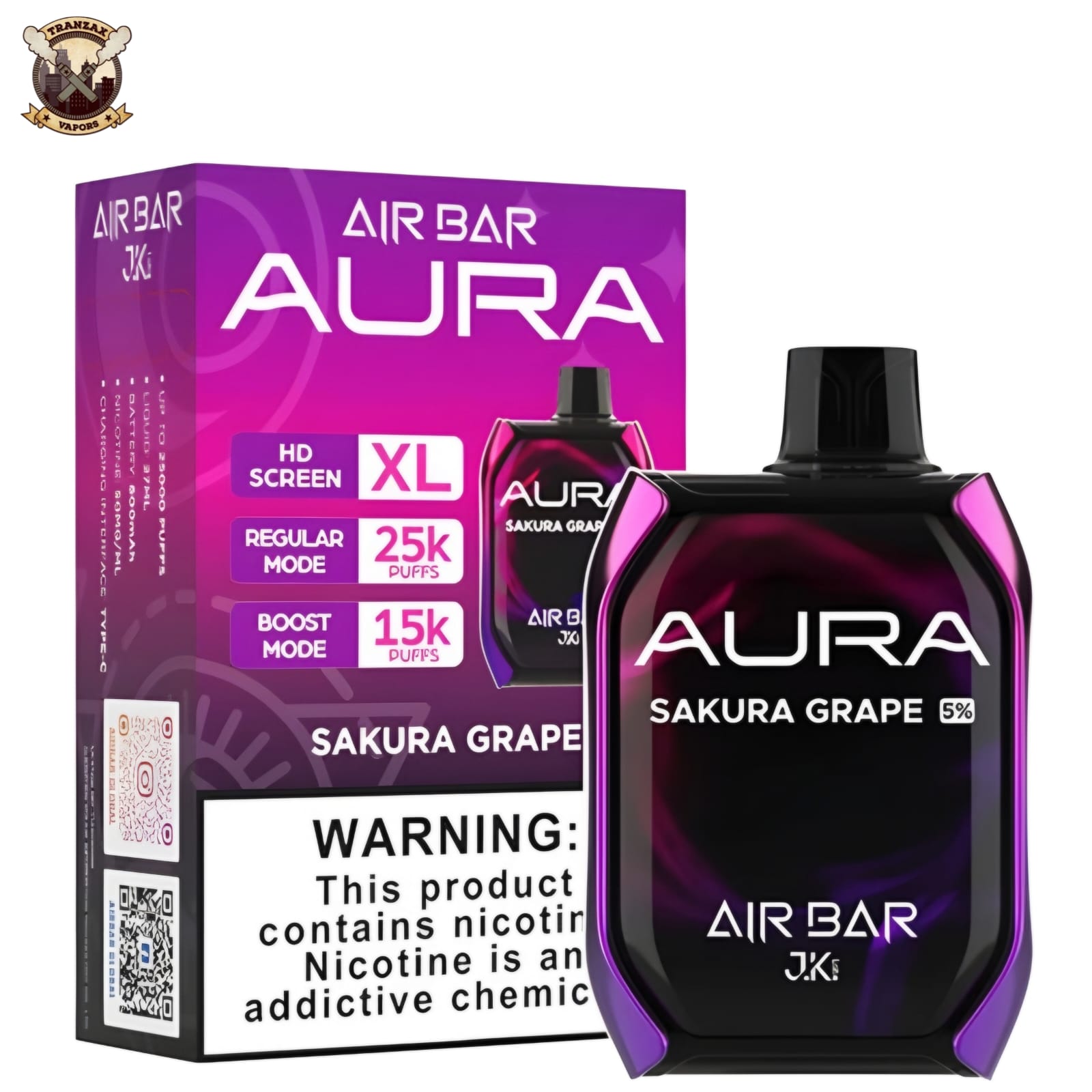AIR BAR AURA DISPOSABLE 25K PUFFS 50MG