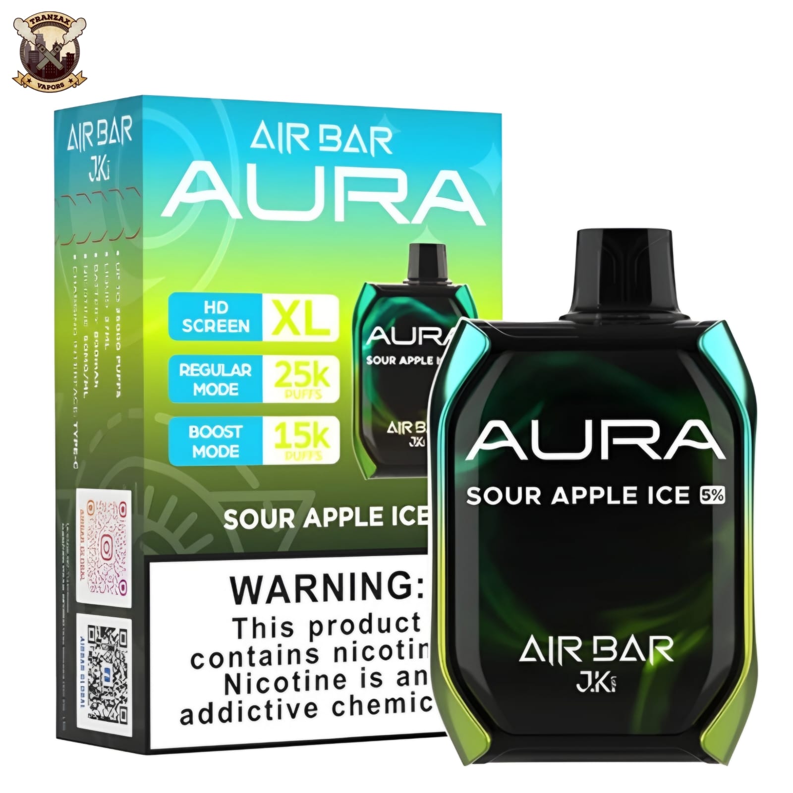 AIR BAR AURA DISPOSABLE 25K PUFFS 50MG