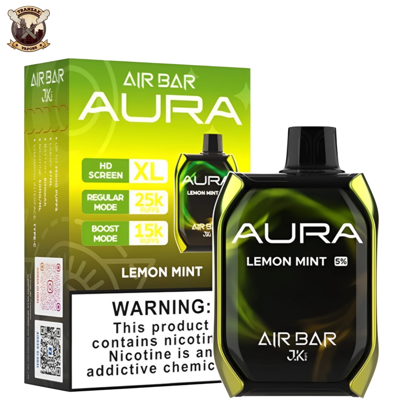 AIR BAR AURA DISPOSABLE 25K PUFFS 50MG