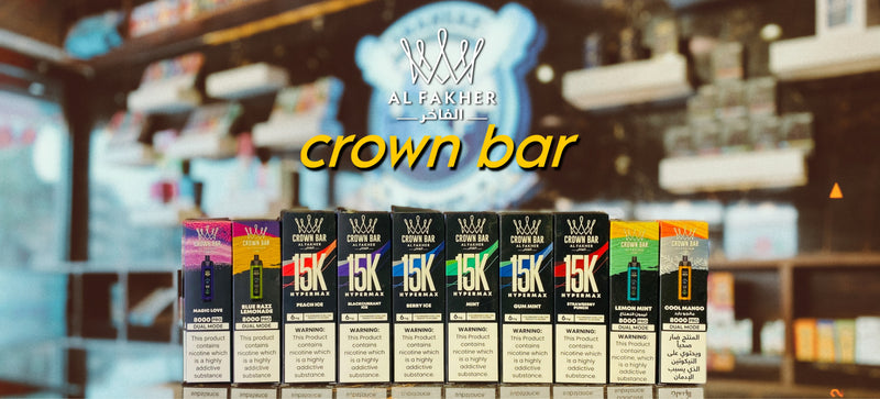 Al Fakher 15K Crown Bar Hypermax Disposable Vapes Collection