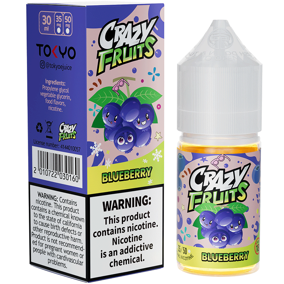 BLUEBERRY 30ML - TOKYO CRAZY FRUITS