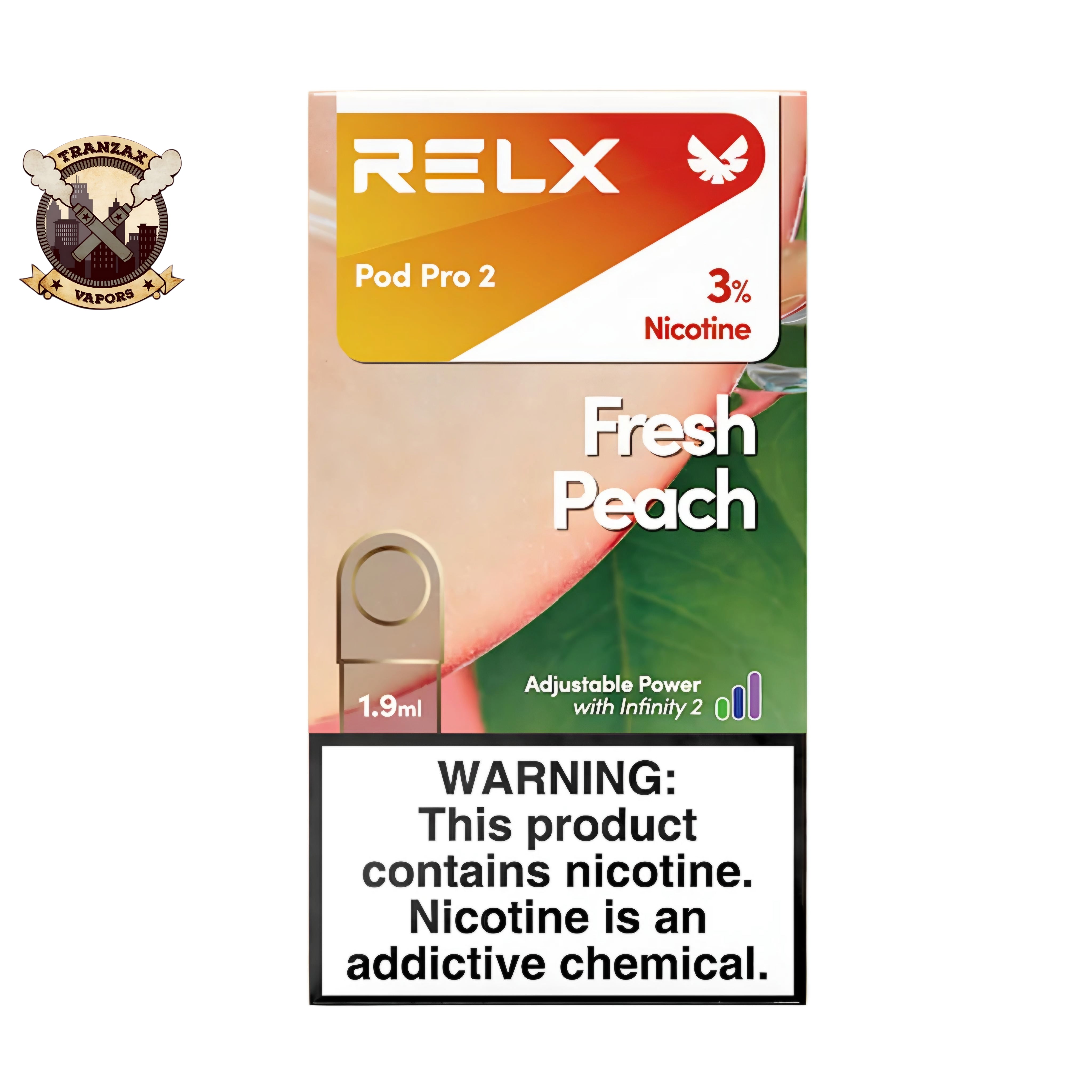 FRESH PEACH 30MG - RELX DISPOSABLE POD