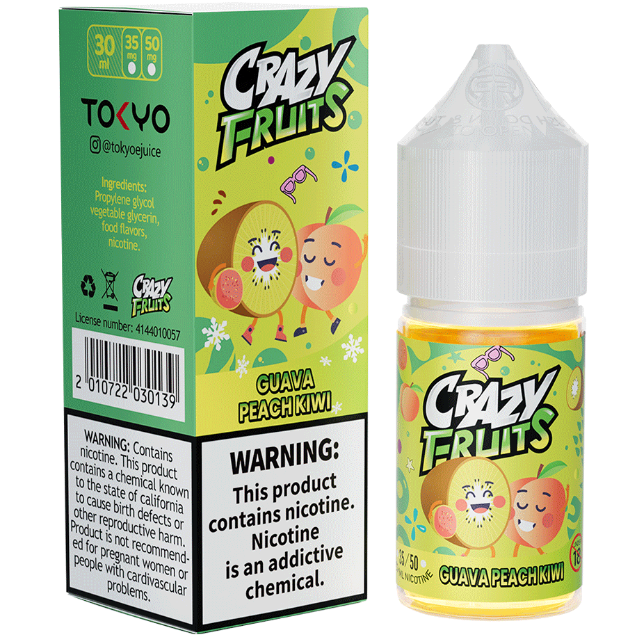 GUAVA PEACH KIWI 30ML - TOKYO CRAZY FRUITS