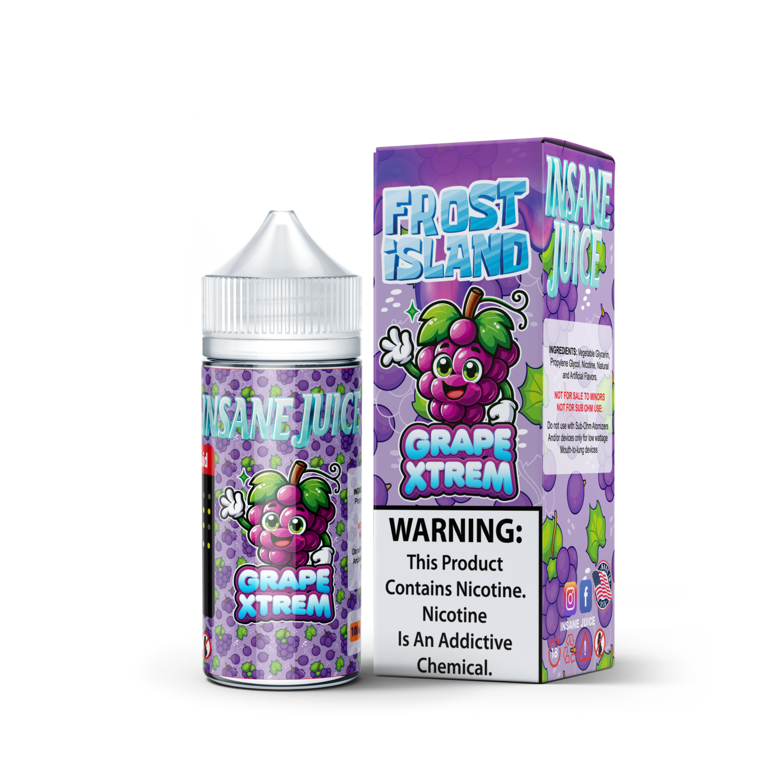 GRAPE EXTREME 100ML - INSANE JUICE