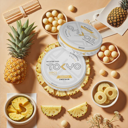 PINEAPPLE 2MG - TOKYO NICOTINE GUM 2MG 40PC PACK