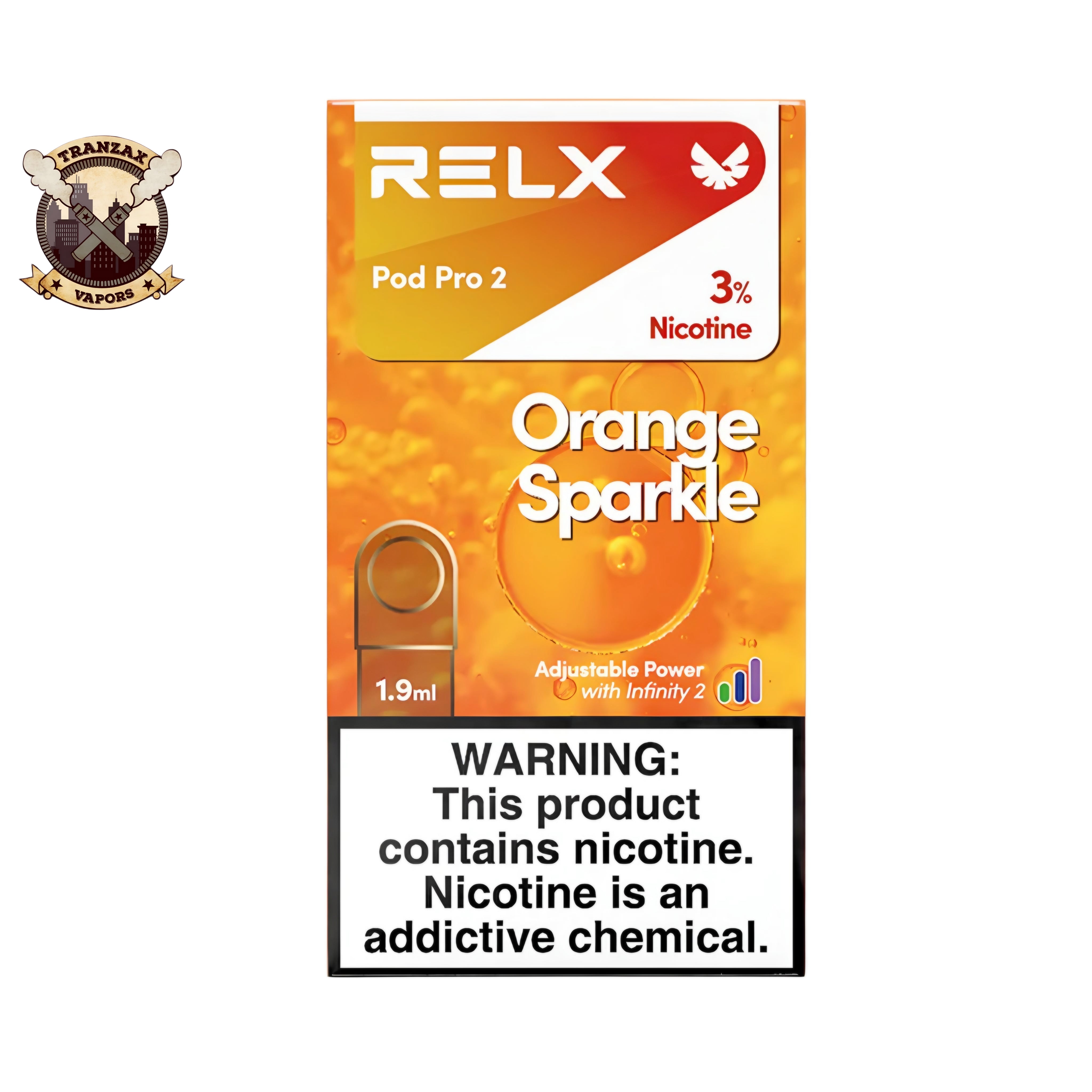 ORANGE SPARKLE 30MG - RELX DISPOSABLE POD