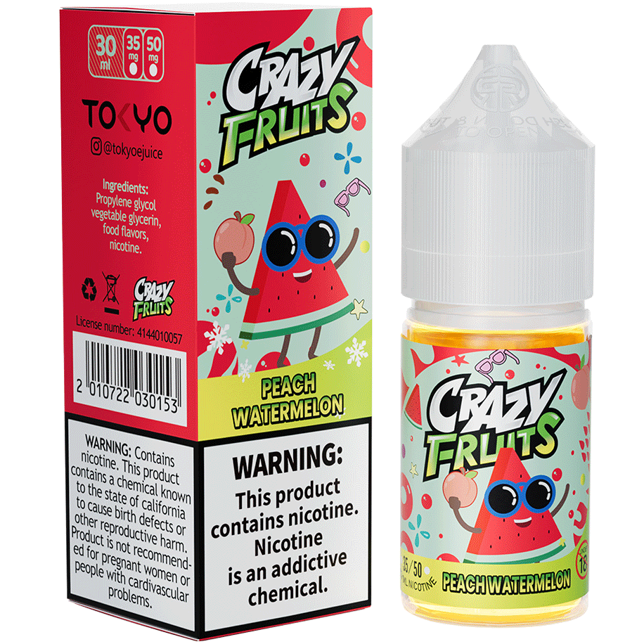 PEACH WATERMELON 30ML - TOKYO CRAZY FRUITS