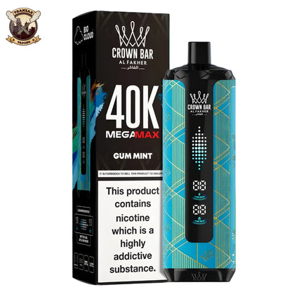 AL FAKHER  40K CROWN BAR MEGA MAX PUFFS DISPOSABLE 5MG