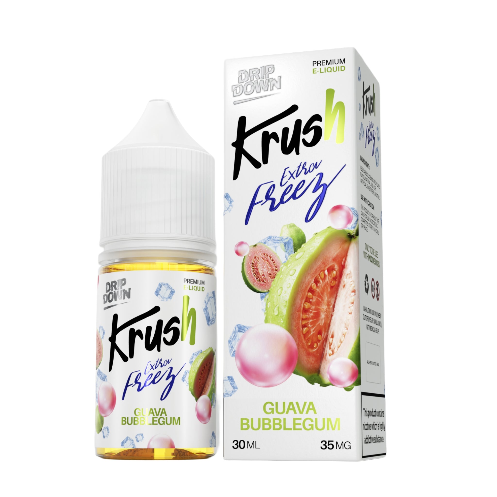 GUAVA BUBBLEGUM 30ML - DRIP DOWN KRUSH EXTRA FREEZE